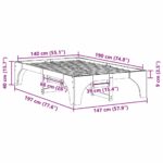 vidaXL Posteľový rám s úložiskom Hnedá Borovicový masív – Obrázok 9