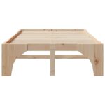 vidaXL Posteľový rám s úložiskom Hnedá Borovicový masív – Obrázok 4