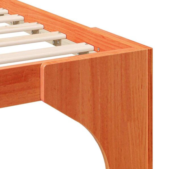 vidaXL Posteľový rám s úložiskom Hnedá Borovicové drevo – Obrázok 7