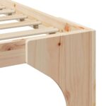 vidaXL Posteľový rám s úložiskom Hnedá Borovicové drevo – Obrázok 7