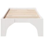 vidaXL Posteľový rám s úložiskom Biela Borovicový masív – Obrázok 4