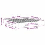 vidaXL Posteľový rám Biela Borovicový masív – Obrázok 9