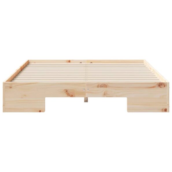 vidaXL Posteľový rám s úložiskom Hnedá Borovicový masív – Obrázok 4