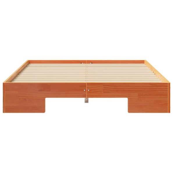 vidaXL Posteľový rám s úložiskom Hnedá Borovicový masív – Obrázok 4