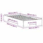 vidaXL Posteľový rám s úložiskom Hnedá Borovicový masív – Obrázok 9