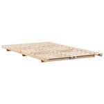vidaXL Posteľový rám Hnedá 120 x190 cm Borovicový masív – Obrázok 7