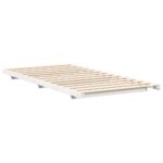 vidaXL Posteľový rám Biela 80 x 220 cm Borovicový masív – Obrázok 7