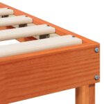 vidaXL Rám postele s popruhmi Hnedá 90 x 210 cm Borovicový masív – Obrázok 8