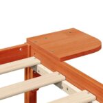 vidaXL Posteľový rám s nočnými stolíkmi Hnedá 80 x 200 cm Včelí hnedý – Obrázok 6