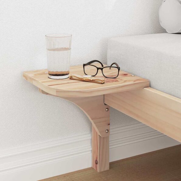 vidaXL Posteľový rám s nočnými stolíkmi Hnedá 75 x 190 cm Hnedá – Obrázok 9