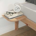 vidaXL Posteľový rám so stolíkmi Prírodná 160 x 210 cm – Obrázok 4