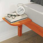 vidaXL Posteľový rám so stolíkmi Včelí hnedý 160 x 210 cm – Obrázok 4