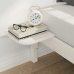 vidaXL Posteľový rám so stolíkmi Biela 180 x 210 cm – Obrázok 4