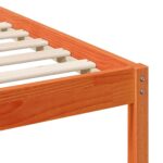 vidaXL Posteľový rám so stolíkmi Včelí hnedý 200 x 210 cm – Obrázok 8