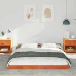 vidaXL Rám postele Voskovo hnedá 160 x 200 cm Borovicový masív – Obrázok 3