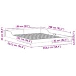 vidaXL Rám postele Hnedá 160 x 210 cm Borovicový masív – Obrázok 10