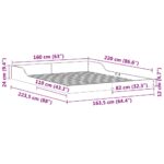 vidaXL Rám postele Biela 160 x 220 cm drevo – Obrázok 10