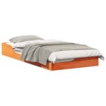 vidaXL Posteľový rám Voskovo hnedá 100 x 200 cm – Obrázok 2