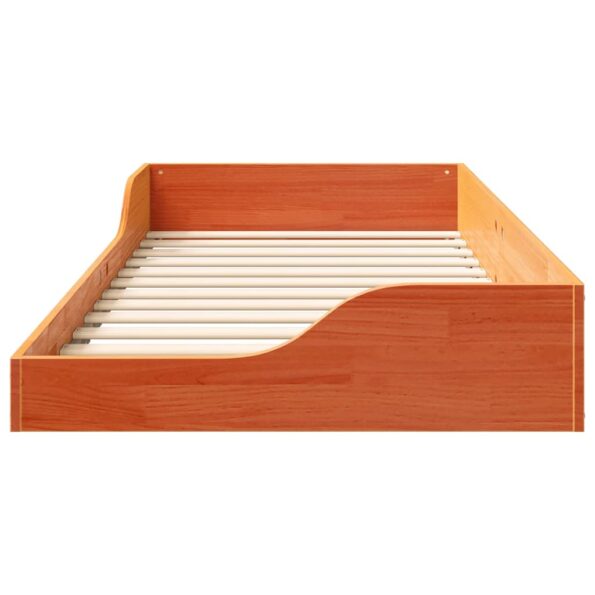 vidaXL Posteľový rám Voskovo hnedá 100 x 200 cm – Obrázok 5