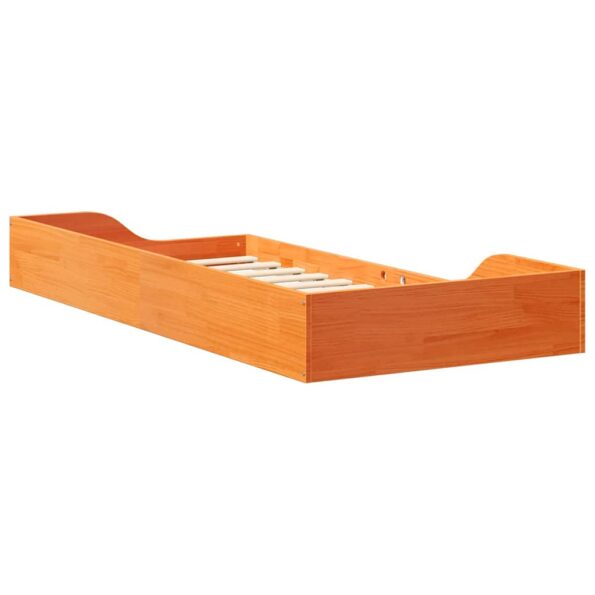 vidaXL Posteľový rám Voskovo hnedá 100 x 200 cm – Obrázok 7