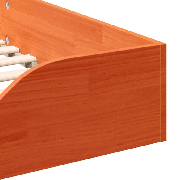 vidaXL Posteľový rám Voskovo hnedá 100 x 200 cm – Obrázok 8