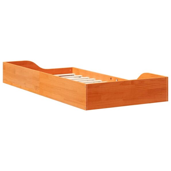 vidaXL Posteľový rám Voskovo hnedá 90 x 190 cm – Obrázok 7