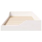 vidaXL Posteľový rám Biela 80 x 210 cm Masívne borovicové drevo – Obrázok 5