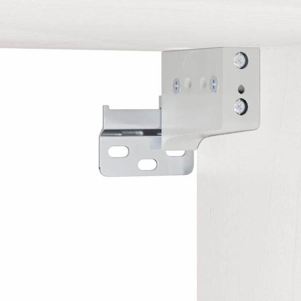 vidaXL Nočný stolík so zásuvkou Biela 39 x 34 x 33 cm Borovicový masív – Obrázok 11