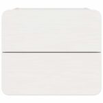 vidaXL Nočný stolík so zásuvkou Biela 39 x 34 x 33 cm Borovicový masív – Obrázok 6