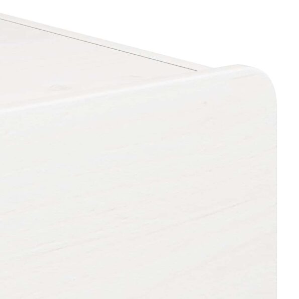 vidaXL Nočný stolík so zásuvkou Biela 39 x 34 x 33 cm Borovicový masív – Obrázok 9