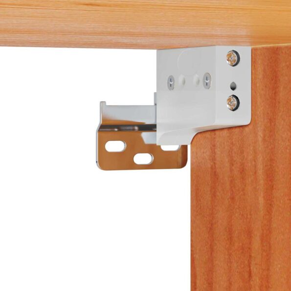 vidaXL Nočné stolíky so zásuvkou Nástenný 2 pcs Voskovo hnedá 38 x 36 x 29.5 cm – Obrázok 12