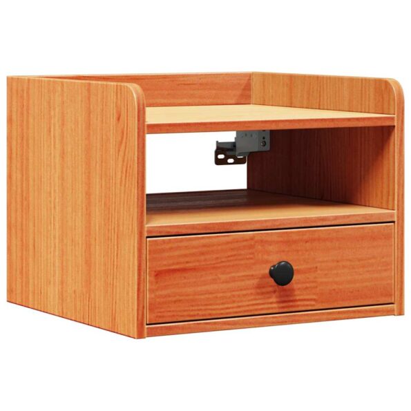 vidaXL Nočné stolíky so zásuvkou Nástenný 2 pcs Voskovo hnedá 38 x 36 x 29.5 cm – Obrázok 5