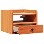 vidaXL Nočné stolíky so zásuvkou Nástenný 2 pcs Voskovo hnedá 38 x 36 x 29.5 cm – Obrázok 6