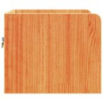 vidaXL Nočné stolíky so zásuvkou Nástenný 2 pcs Voskovo hnedá 38 x 36 x 29.5 cm – Obrázok 8