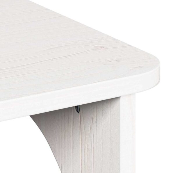 vidaXL Konferenčný stolík Biela 80 x 50 x 31 cm Borovicový masív – Obrázok 10