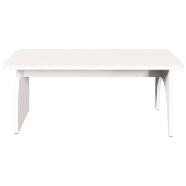 vidaXL Konferenčný stolík Biela 80 x 50 x 31 cm Borovicový masív – Obrázok 6