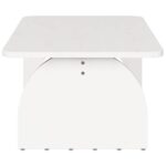 vidaXL Konferenčný stolík Biela 80 x 50 x 31 cm Borovicový masív – Obrázok 7