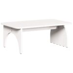 vidaXL Konferenčný stolík Biela 80 x 50 x 31 cm Borovicový masív – Obrázok 8