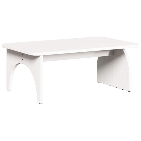 vidaXL Konferenčný stolík Biela 80 x 50 x 31 cm Borovicový masív – Obrázok 8