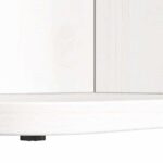 vidaXL Konferenčný stolík Biela 80 x 39,5 x 33,5 cm Borovicový masív – Obrázok 11