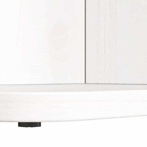 vidaXL Konferenčný stolík Biela 80 x 39,5 x 33,5 cm Borovicový masív – Obrázok 11