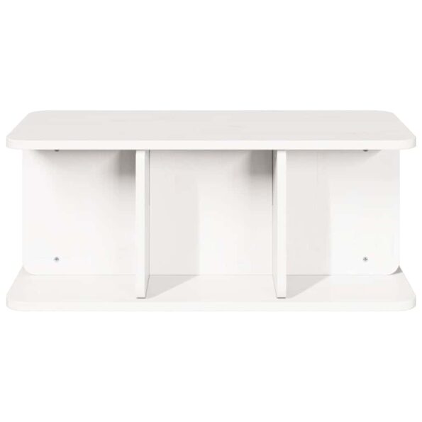 vidaXL Konferenčný stolík Biela 80 x 39,5 x 33,5 cm Borovicový masív – Obrázok 6