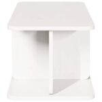 vidaXL Konferenčný stolík Biela 80 x 39,5 x 33,5 cm Borovicový masív – Obrázok 7