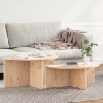 vidaXL Konferenčný stolík 2 pcs Prírodný 79 x 39.5 x 40 cm – Obrázok 4