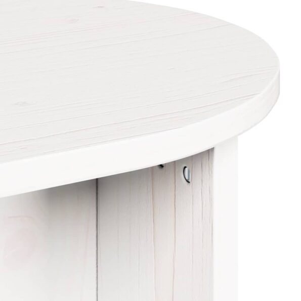 vidaXL Konferenčný stolík Biela 80 x 39,5 x 35 cm Borovicový masív – Obrázok 10