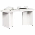 vidaXL Konferenčný stolík Biela 80 x 39,5 x 35 cm Borovicový masív – Obrázok 3