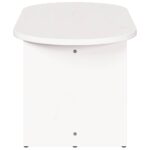vidaXL Konferenčný stolík Biela 80 x 39,5 x 35 cm Borovicový masív – Obrázok 7
