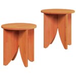 vidaXL Súprava na kávový stolík 2 pcs Voskovo hnedá – Obrázok 2