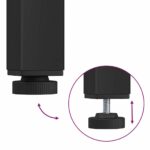 vidaXL stôl Staré drevo 100 x 50 x 90,5 cm Inžinierske drevo a oceľ – Obrázok 9