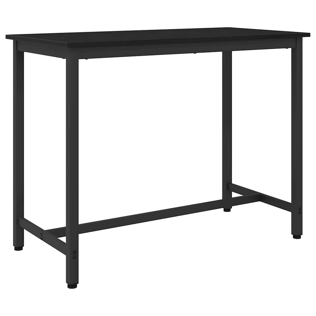 873744_1.jpg vidaXL stôl Čierny dub 100 x 50 x 76,5 cm Inžinierske drevo a oceľ – Obrázok 1